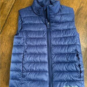 Lands' End Navy Blue Quilted Vest Brand New
